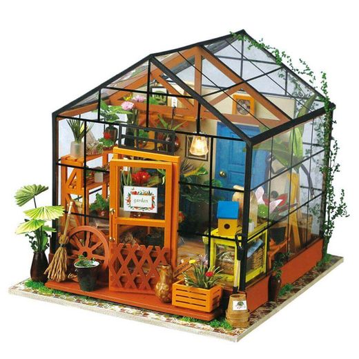 Puzzle 3D Miniatura Kathy's Flower House Robotime Floristería de Kathy para Montar
