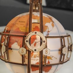 Puzzle 3D Miniatura Luminous Globe Robotime Globo Luminoso para Montar