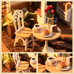 Puzzle 3D Miniatura No.17 Café Robotime Cafetería Nº17 para Montar