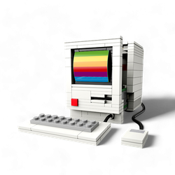 Puzzle 3D Miniatura Ordenador Retro Robotime para Montar