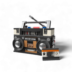 Puzzle 3D Miniatura Radio Cassette Robotime para Montar
