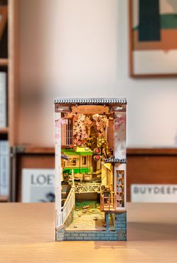 Puzzle 3D Miniatura Sakura Densya Robotime Casa Japonesa para Montar