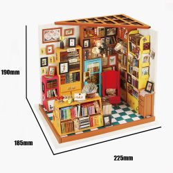 Puzzle 3D Miniatura Sam's Study Room Robotime Estudio de Sam para Montar