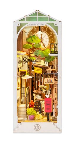 Puzzle 3D Miniatura Sunshine Town Robotime Pueblo Soleado para Montar