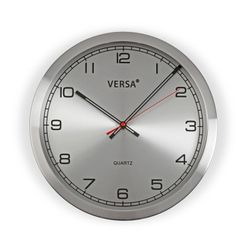 Reloj decorativo pared aluminio 25cm