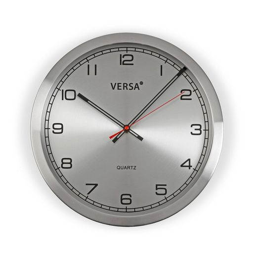 Reloj decorativo pared aluminio 25cm