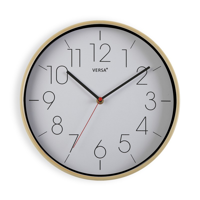 Reloj Cocina Blanco Acabado Madera 30 cm — WonderfulHome Shop