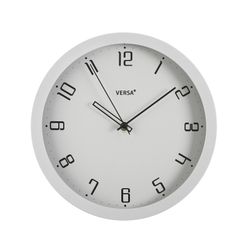 Reloj pared gris minimalista 30cm blanco