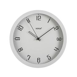 Reloj pared gris minimalista 30cm blanco