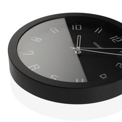 Reloj pared decorativo negro minimalista 30cm