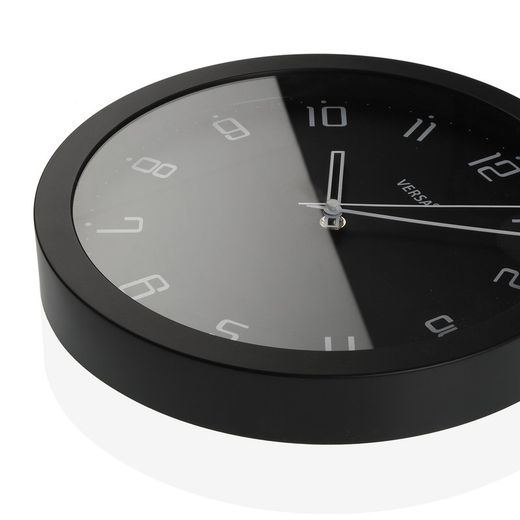 Reloj pared decorativo negro minimalista 30cm