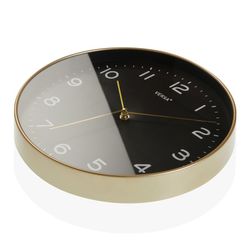 Reloj decolrativo marco dorado fondo negro, colección clasica
