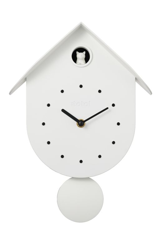 Reloj de cuco Gato blanco Ideal Regalo I Total