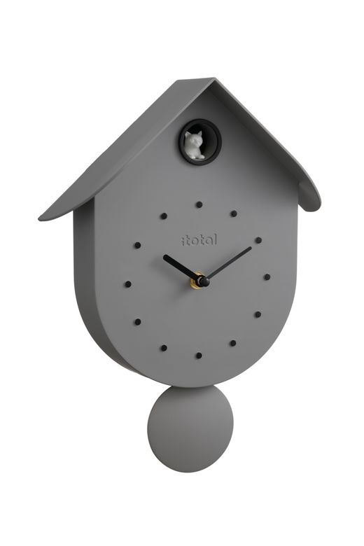 Reloj de cuco Gato gris Ideal Regalo I Total