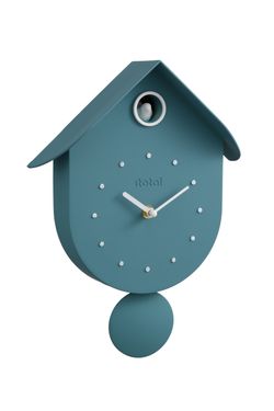 Reloj de cuco Pajarito azul verdoso Ideal Regalo I Total