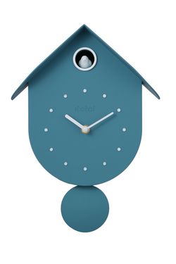 Reloj de cuco Pajarito azul verdoso Ideal Regalo I Total