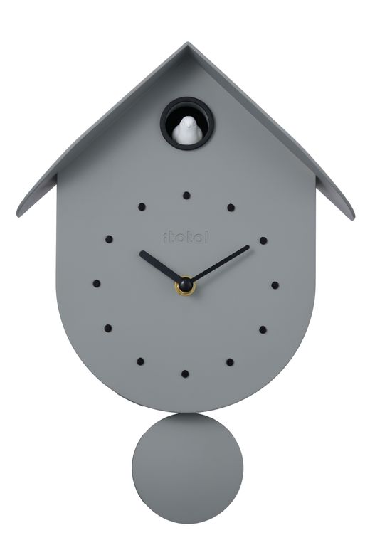 Reloj de cuco Pajarito gris Ideal Regalo I Total