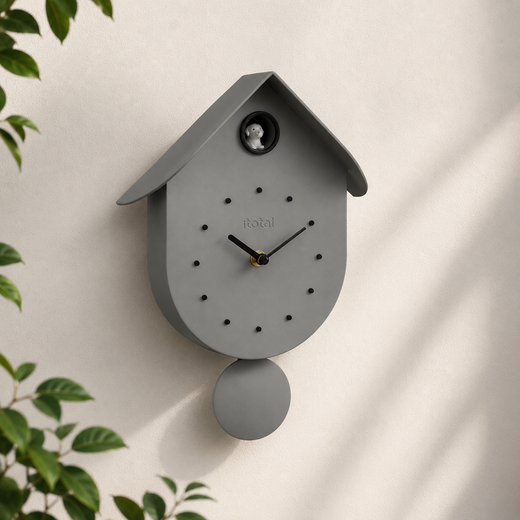 Reloj de cuco Perro gris Ideal Regalo I Total