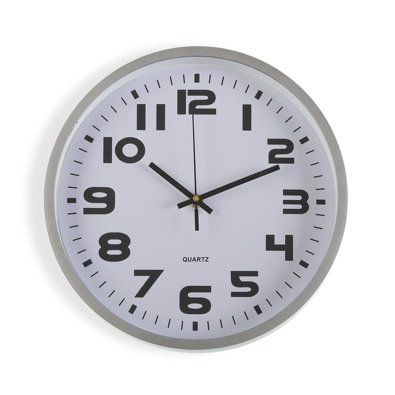 Compra Online Reloj decorativo pared cocina efecto acero, grandes