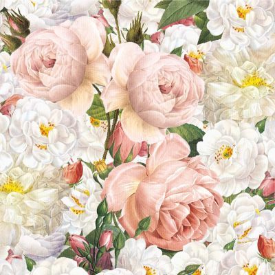 Servilleta Decorada Armonía Floral PPD 33x33 Elegante