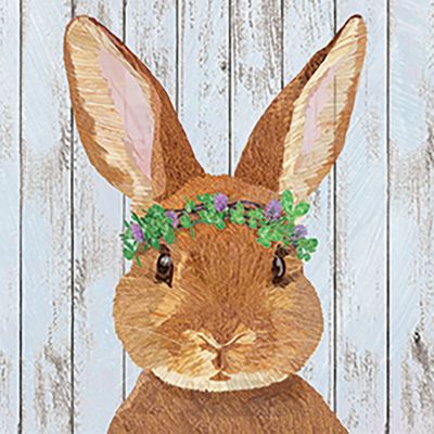 Servilleta Decorada Conejo Vivien PPD 33x33 Ideal Pascua