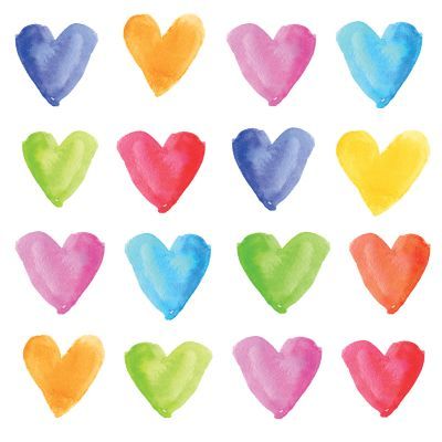Servilleta Decorada Corazones Acuarela PPD 33x33 Ideal Romántica