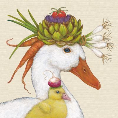 Servilleta Decorada Pato The Gardeners PPD 33x33 Ideal Campo