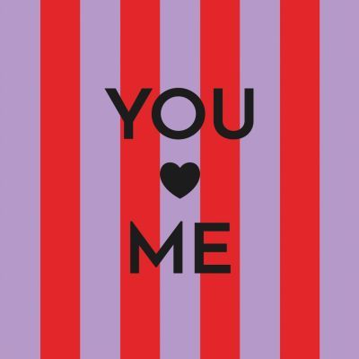 Servilleta Decorada San Valentín You & Me PPD 33x33 Ideal Regalo