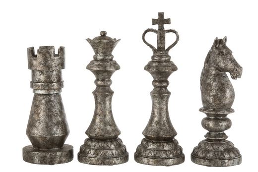 Set 4 Figuras de Ajedrez Decoración