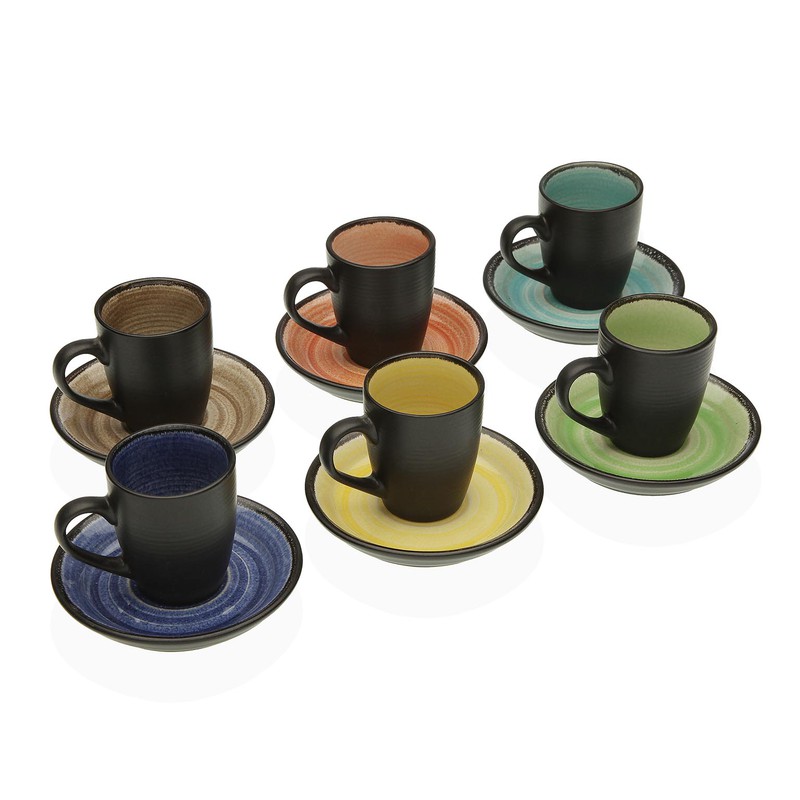 Panbado 6 piezas de Taza de Café Taza de Té de 6 Colores Set de Tazas