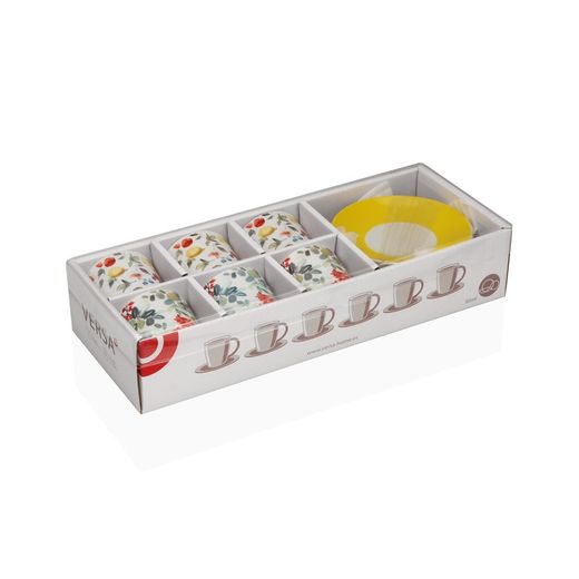 Set 6 Tazas Café Leche Aurora Versa