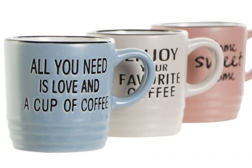 Set 6 Tazas de Café 90 ml