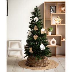 Sobre Madera Nombre Personalizable para Árbol de Navidad Color Blanco Vintiun