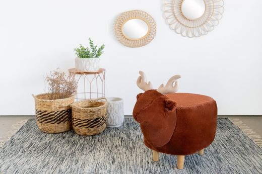 Taburete Original Le Cerf marrón madera Balvi Idea Regalo