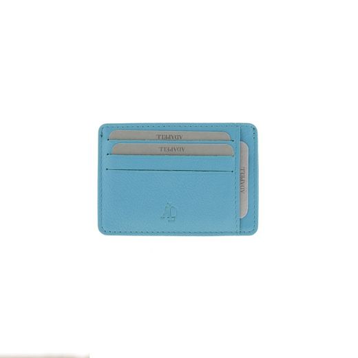 Tarjetero Azul 100% Piel Adapell