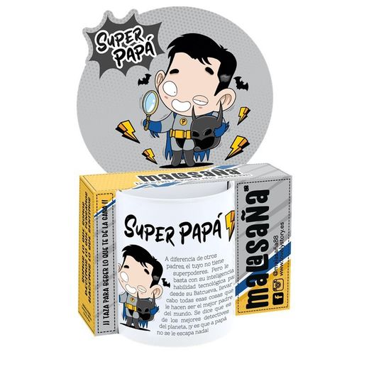 Taza 330 ml Super Papá Mod 4 Regalo Malasaña Creative Story