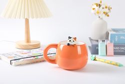 Taza 450 ml Infantil Charm Gato Naranja ITotal Ideal Regalo