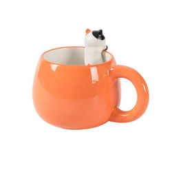 Taza 450 ml Infantil Charm Gato Naranja ITotal Ideal Regalo