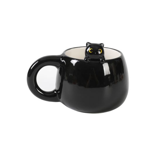 Taza 450 ml Infantil Charm Gato Negro ITotal Ideal Regalo