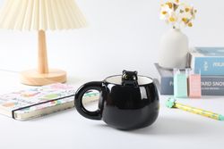 Taza 450 ml Infantil Charm Gato Negro ITotal Ideal Regalo