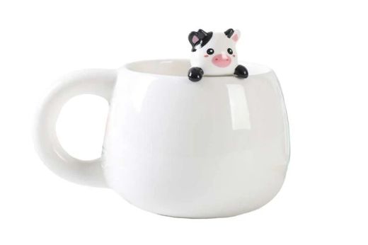 Taza 450 ml Infantil Charm Vaca I Total Ideal Regalo