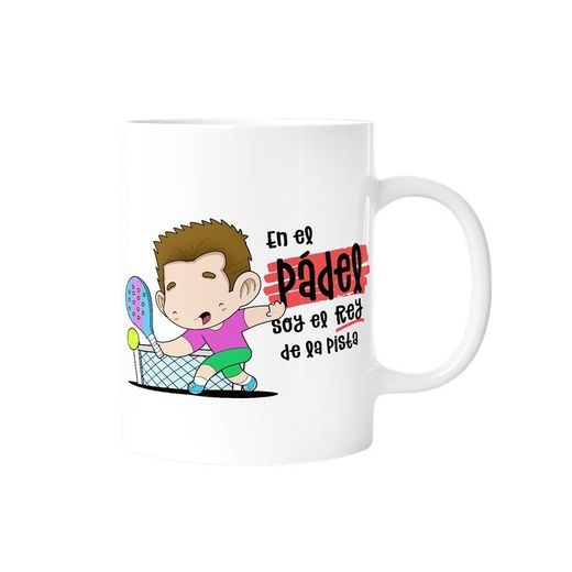 Taza En El Pádel Soy El Rey De La Pista Ideal para Regalo