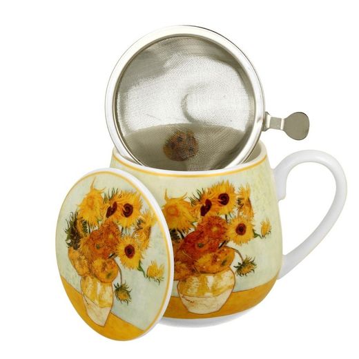 Taza Infusiones Girasoles Van Gogh 43 Cl Porcelana Duo Art Gallery