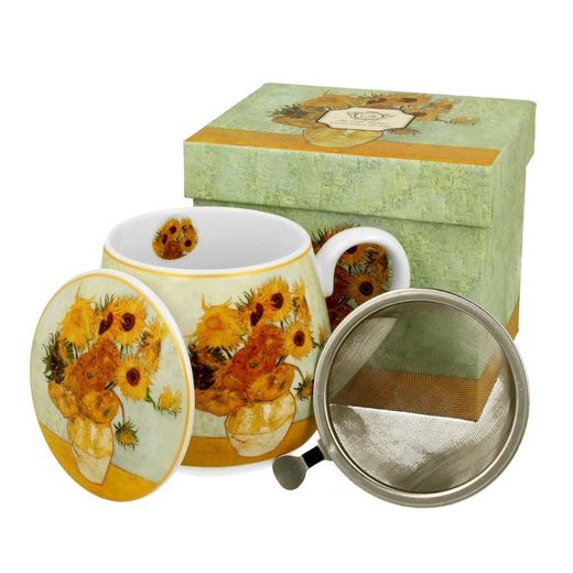Taza Infusiones Girasoles Van Gogh 43 Cl Porcelana Duo Art Gallery