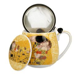 Taza Infusiones Klimt 43 Cl Porcelana Duo Art Gallery