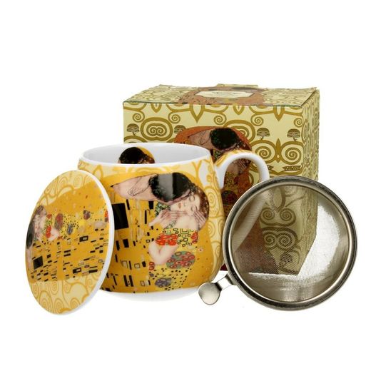 Taza Infusiones Klimt 43 Cl Porcelana Duo Art Gallery
