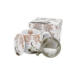 Taza Infusion Ola Japonesa Porcelana para Té e Infusion Porcelana Caja Ideal Regalo