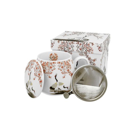 Taza Infusion Ola Japonesa Porcelana para Té e Infusion Porcelana Caja Ideal Regalo