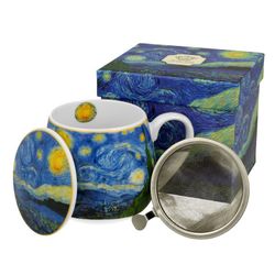 Taza Infusiones Noche Estrellada Van Gogh 43 Cl Porcelana Duo Art Gallery