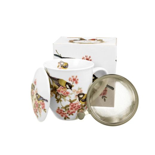 Taza Infusor Carbonero Porcelana Ideal Regalo Duo Art Gallery
